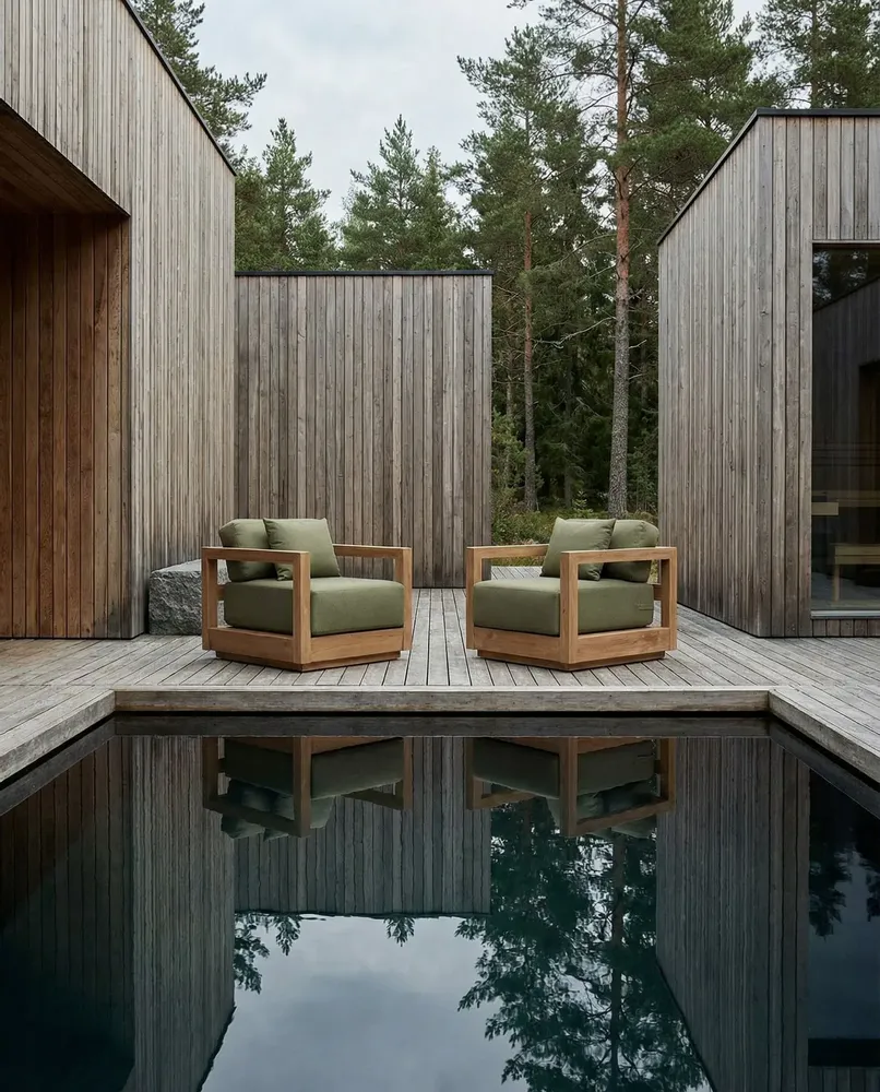 Fauteuils - Le Umalas Canapé Une Place - Outdoor - Algues Vertes - BAZAR BIZAR LIVING