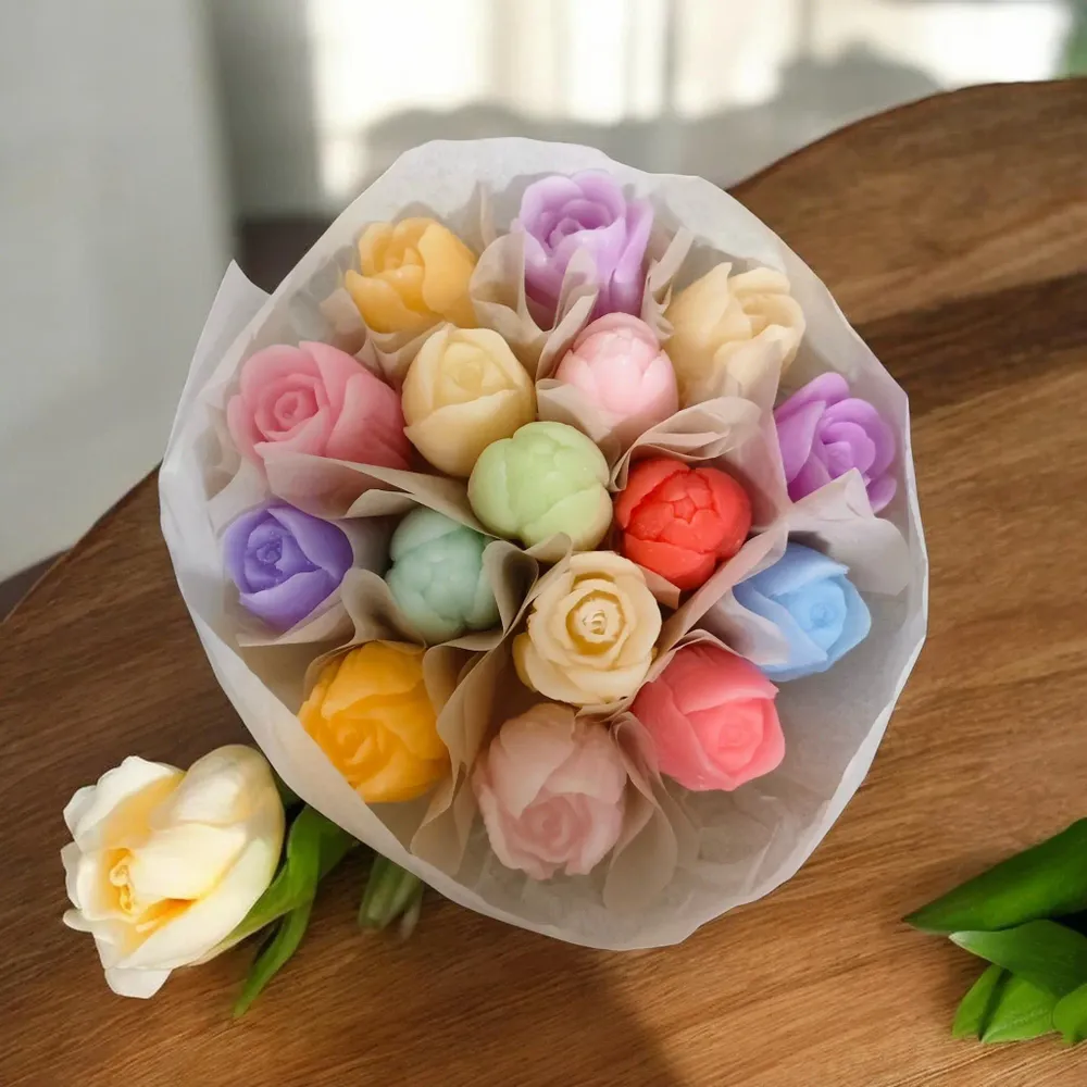 Candles - Handmade Wax Tulip Bouquet - WIRAWIRI
