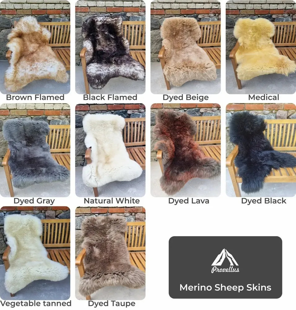 Decorative objects - Premium Medium Wool Sheepskins — Wholesale B2B Supply - PROVELLUS SHEEPSKIN PRODUCER