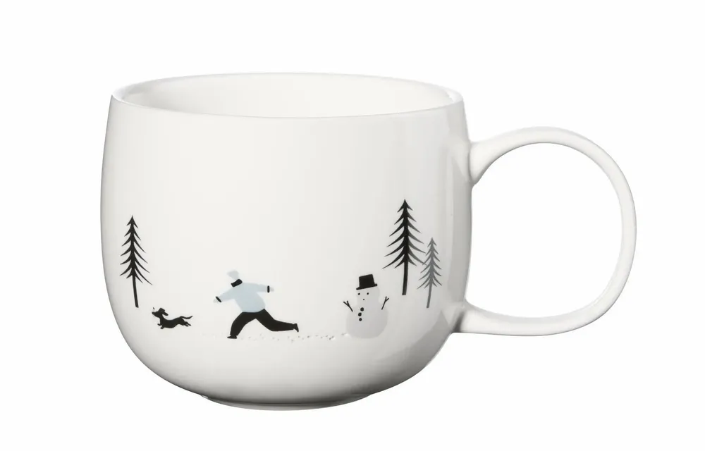 Objets de décoration - Mugs JOY Snow Tracks - ASA SELECTION
