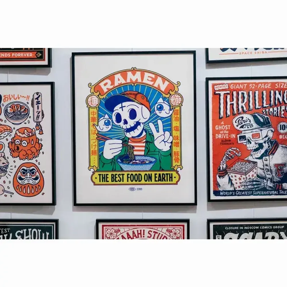 Poster - Print " Best Food” - Size 50x70 cm, 30x40 cm or A4 - YEAAAH! STUDIO