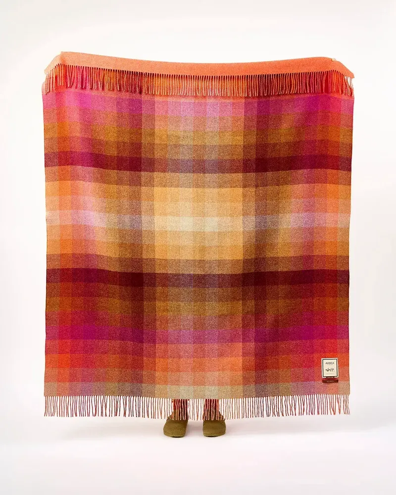 Plaids - Miners Spectrum Double Sided Lambswool Throw - AVOCA