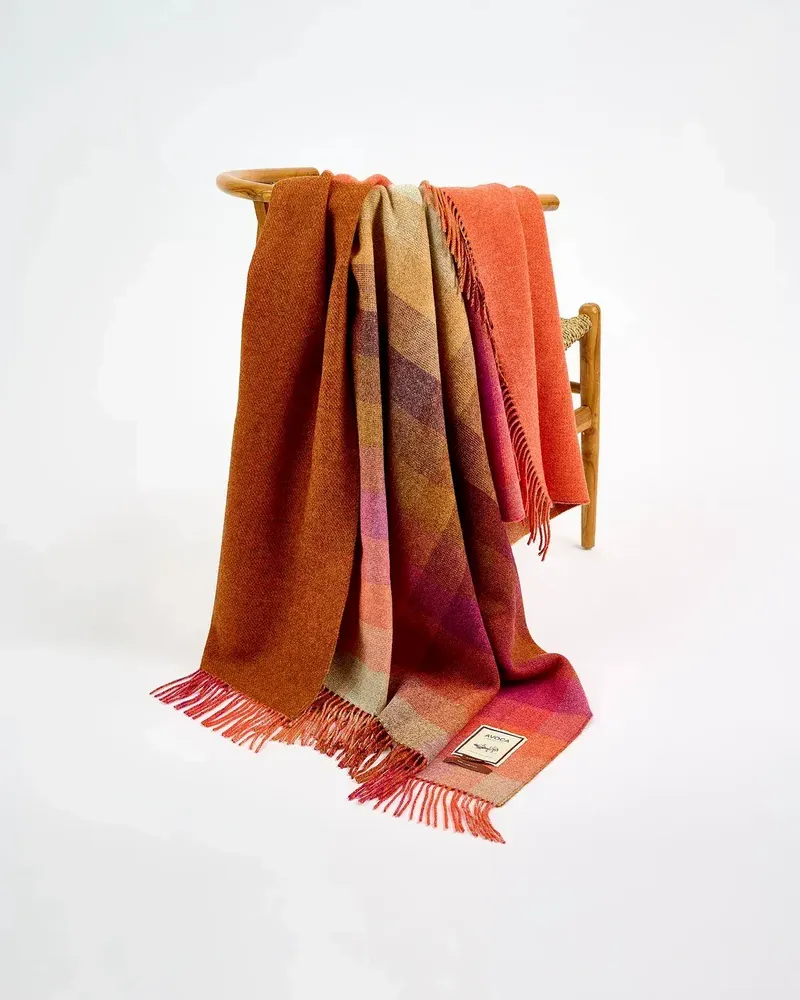 Plaids - Miners Spectrum Double Sided Lambswool Throw - AVOCA