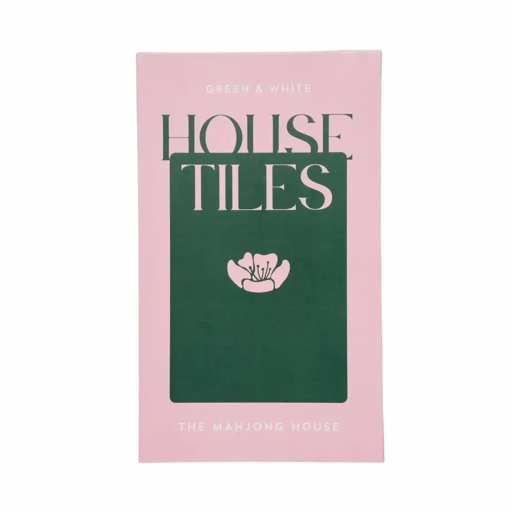 Gifts - Green & White House Tiles - THE MAHJONG HOUSE