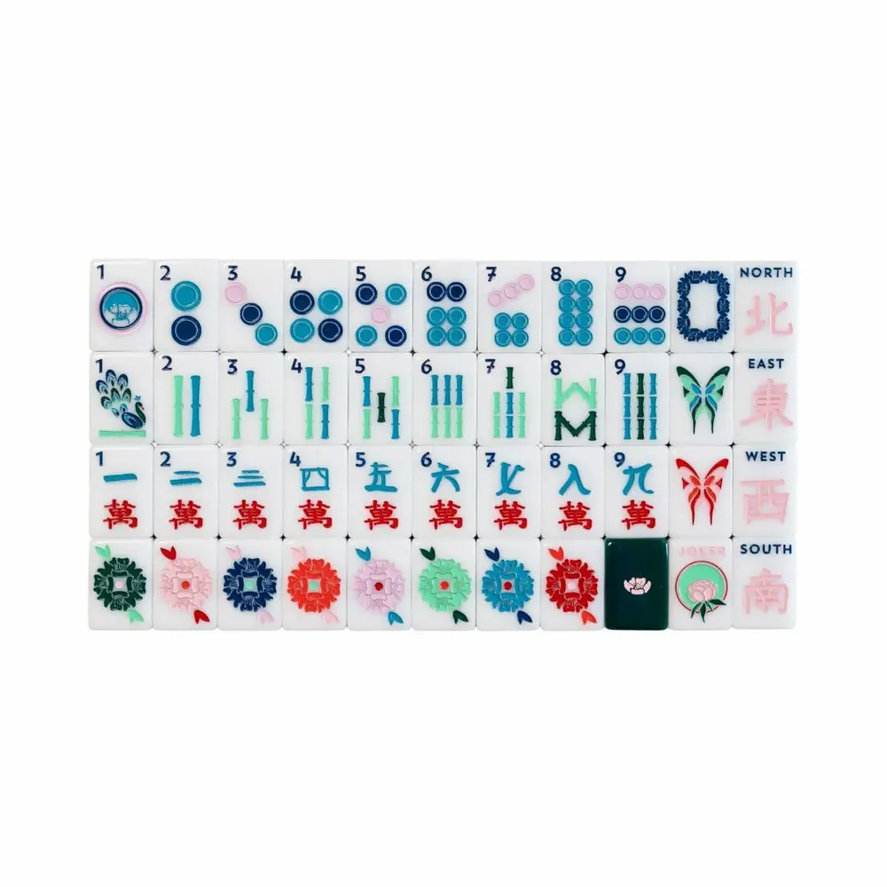 Gifts - Green & White House Tiles - THE MAHJONG HOUSE