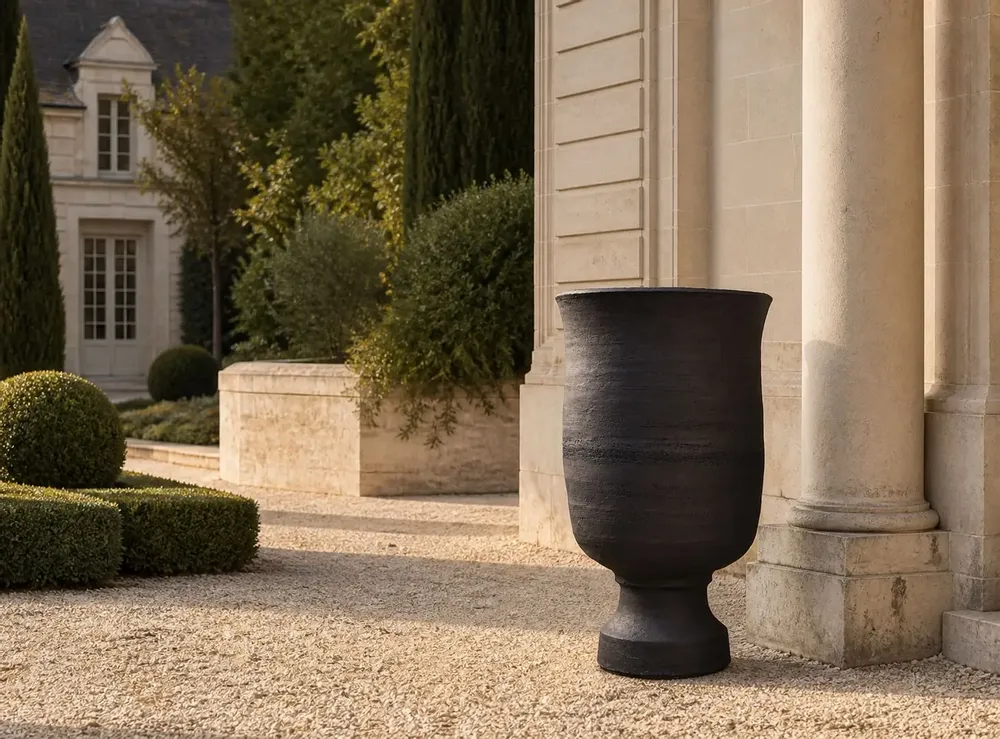 Pots de fleurs - KRATOS I – Vase sculptural monumental en céramique - CERAMIC FACTORY