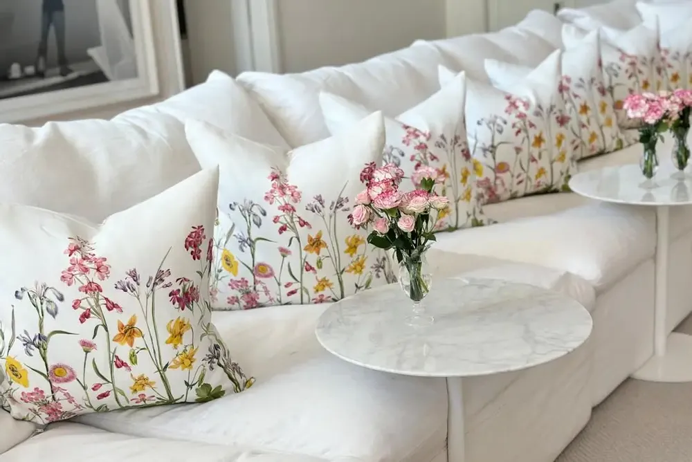 Fabric cushions - Linen Cushion Cover 50 x 50cm - SUMMERILL AND BISHOP