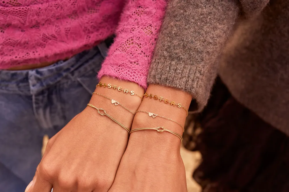 Bracelets - Bracelet set two hearts - MY JEWELLERY
