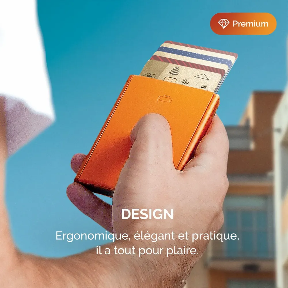 Leather goods - Porte-cartes automatique Slider - ÖGON DESIGN