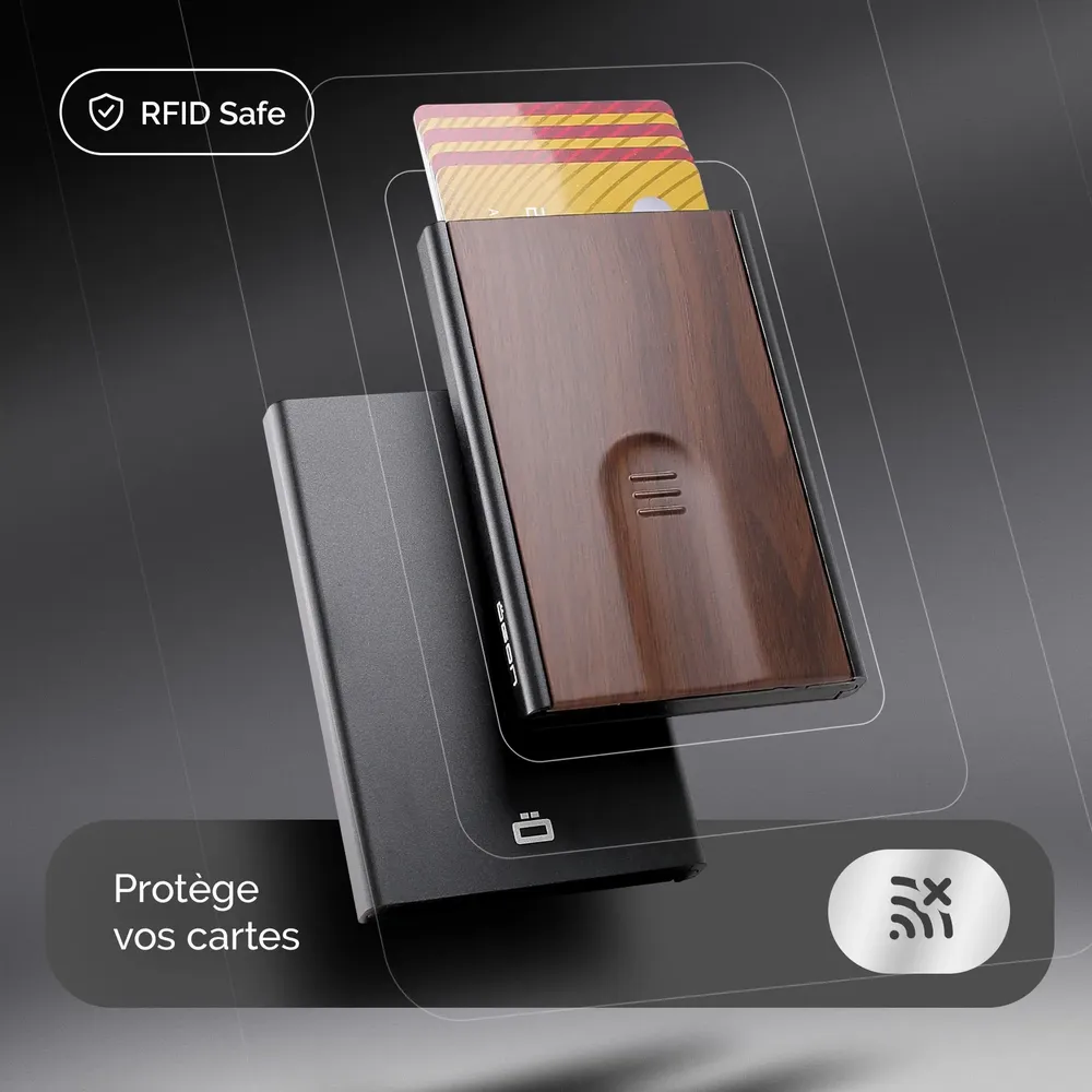 Leather goods - Porte-cartes automatique Slider - ÖGON DESIGN