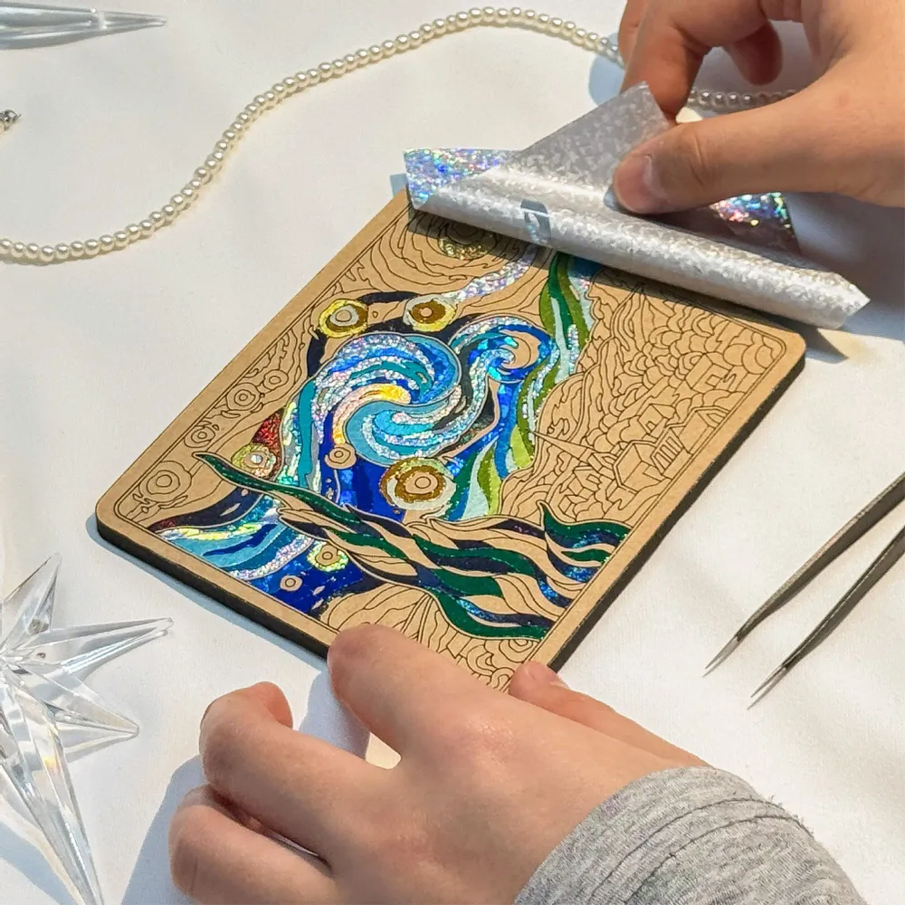 Cadeaux - Van Gogh Glitter (1 ensemble de motifs) - GLITTING