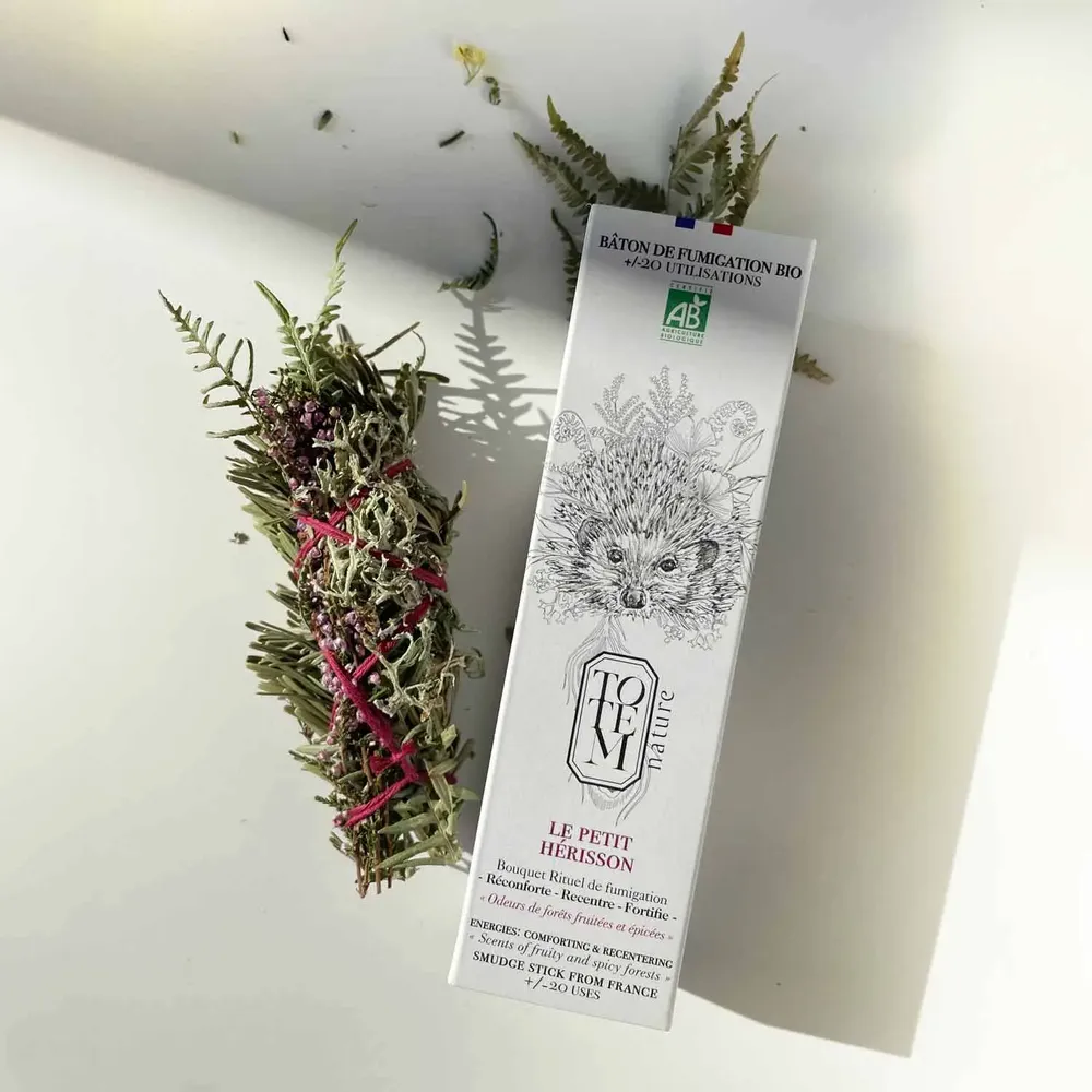Coffrets et boîtes - Bouquet de fumigation du petit Hérisson -alternative au bâton de sauge - TOTEM NATURE