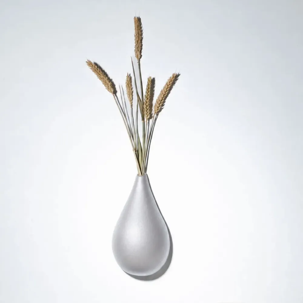 Outdoor decorative accessories - DROP OF EARTH (soliflora for dried flowers) - MONOCHROMIC CERAMIC