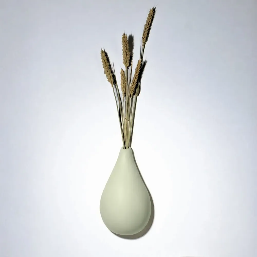 Outdoor decorative accessories - DROP OF EARTH (soliflora for dried flowers) - MONOCHROMIC CERAMIC
