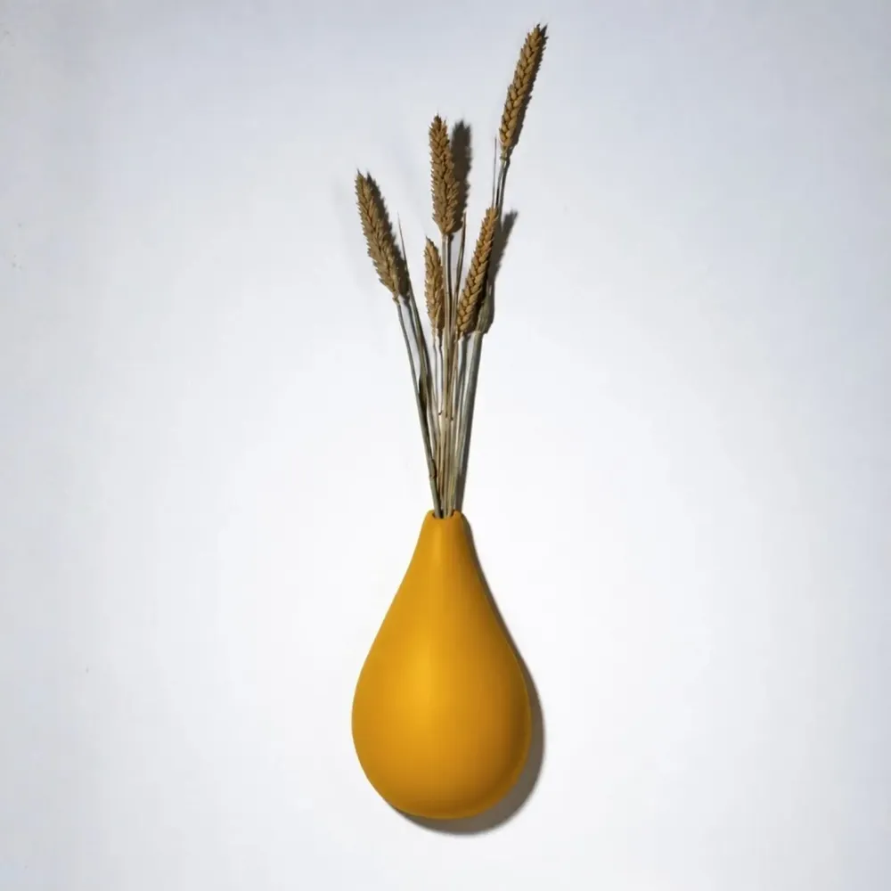 Outdoor decorative accessories - DROP OF EARTH (soliflora for dried flowers) - MONOCHROMIC CERAMIC