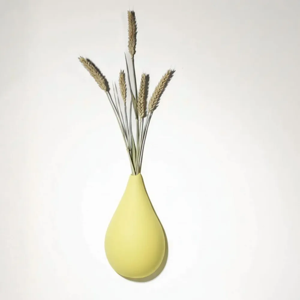 Outdoor decorative accessories - DROP OF EARTH (soliflora for dried flowers) - MONOCHROMIC CERAMIC