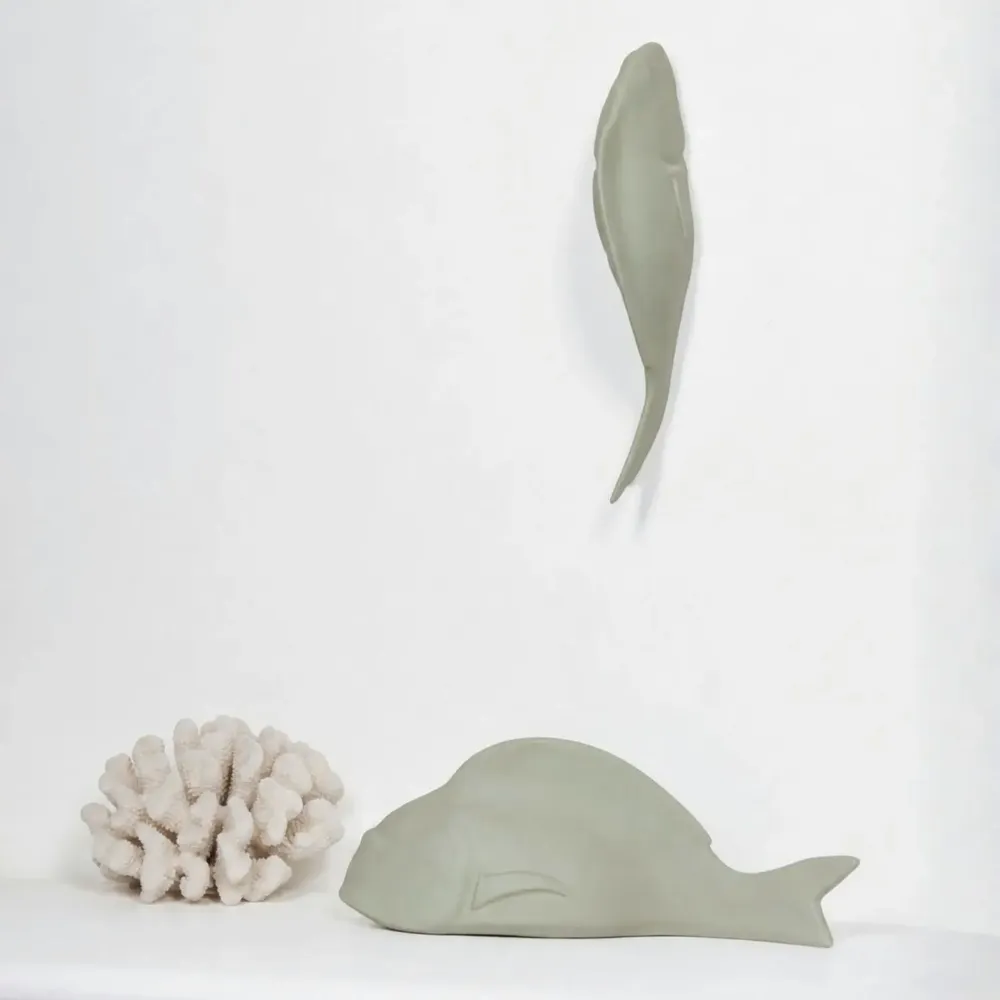 Accessoires de déco extérieure - FANNY la Dorade en céramique - MONOCHROMIC CERAMIC