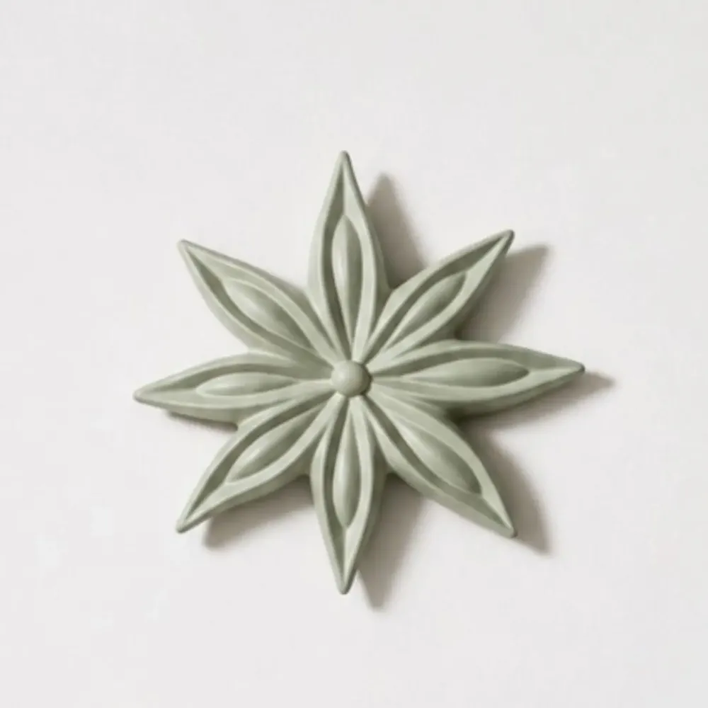 Outdoor decorative accessories - JANIS (star anise) - MONOCHROMIC CERAMIC