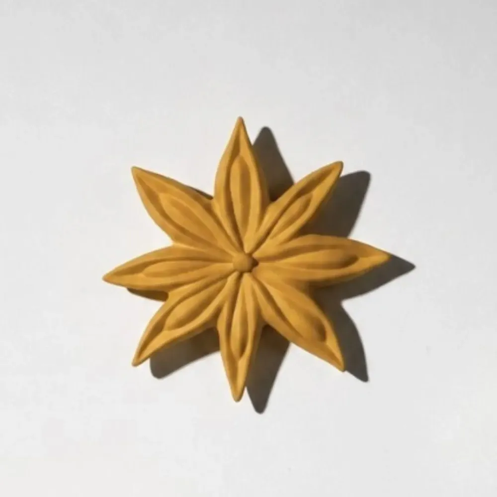 Outdoor decorative accessories - JANIS (star anise) - MONOCHROMIC CERAMIC