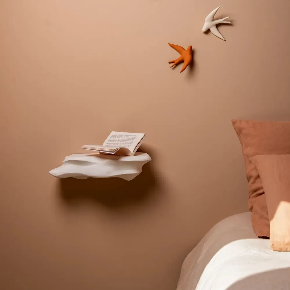 Decorative objects - STRAT (wall shelf) - MONOCHROMIC CERAMIC