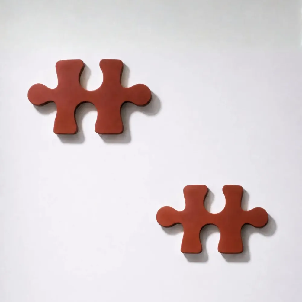 Outdoor decorative accessories - PUZZLE - MONOCHROMIC CERAMIC