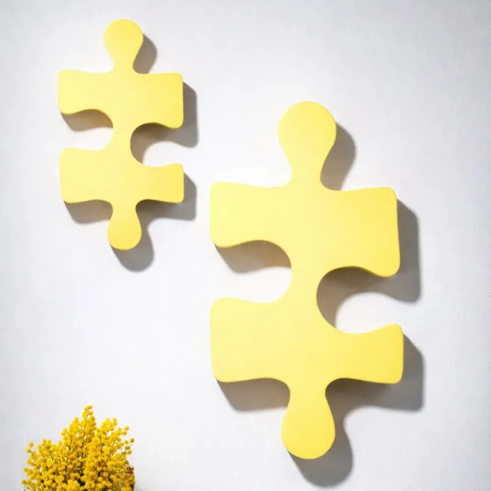 Outdoor decorative accessories - PUZZLE - MONOCHROMIC CERAMIC
