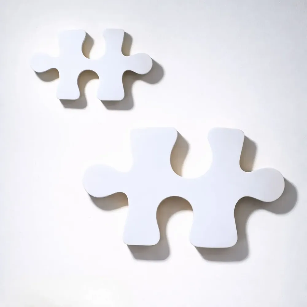 Outdoor decorative accessories - PUZZLE - MONOCHROMIC CERAMIC