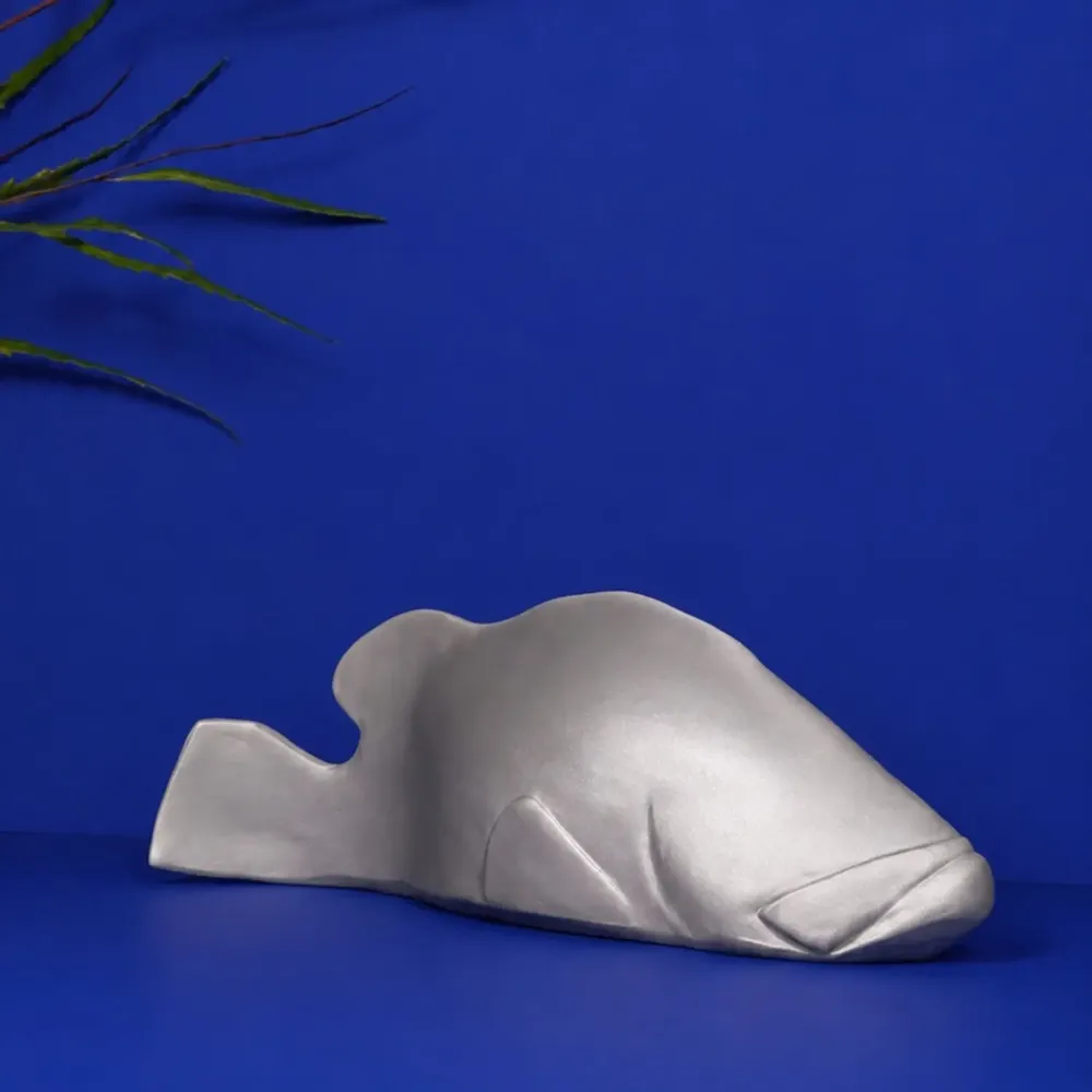 Accessoires de déco extérieure - MARIUS Poisson Mérou en céramique - MONOCHROMIC CERAMIC