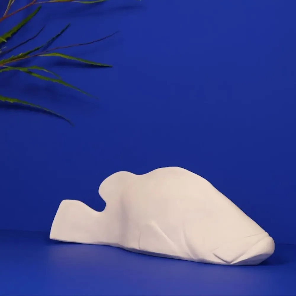 Accessoires de déco extérieure - MARIUS Poisson Mérou en céramique - MONOCHROMIC CERAMIC