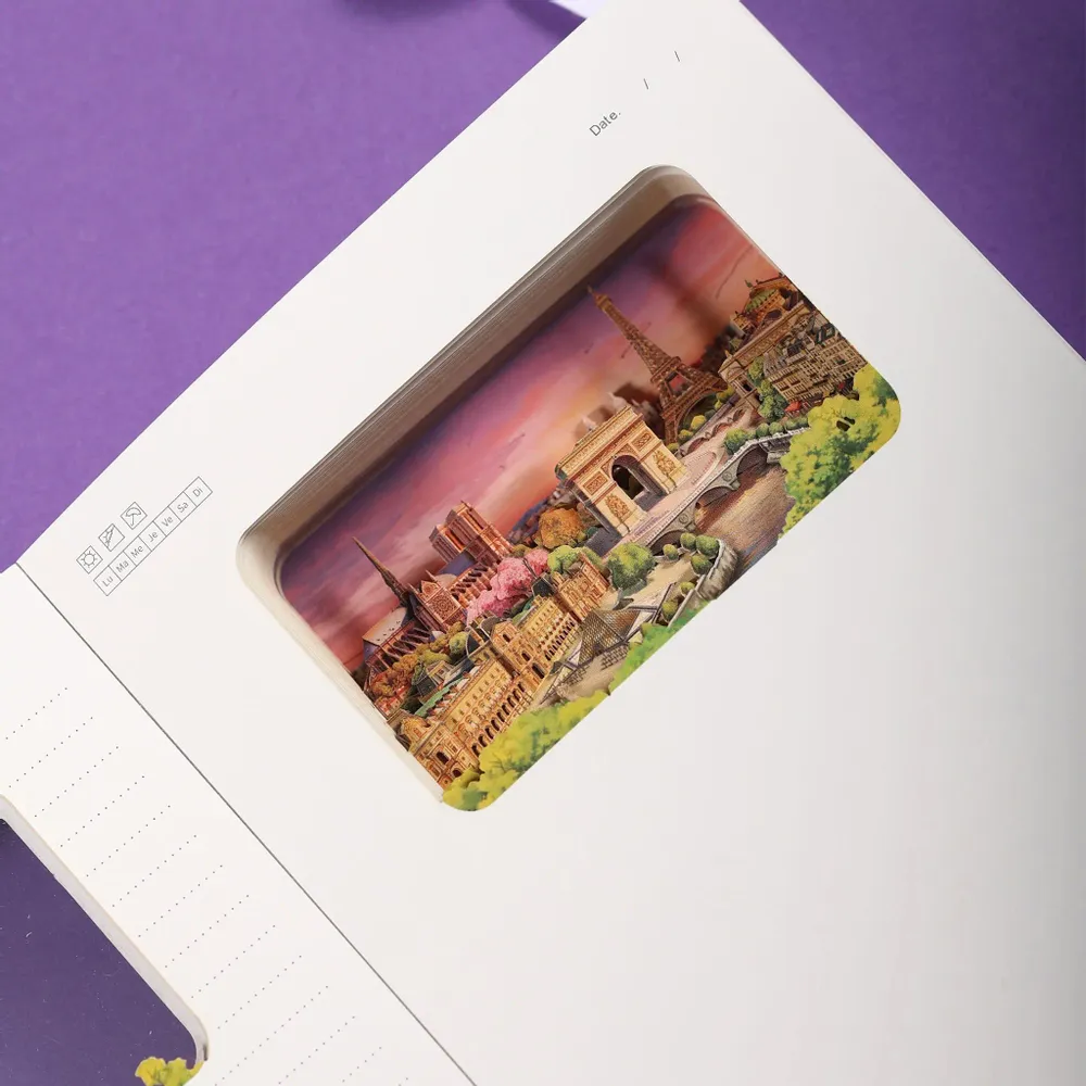 Stationery - 3D Notebook Paris - BUDDHIHERZ