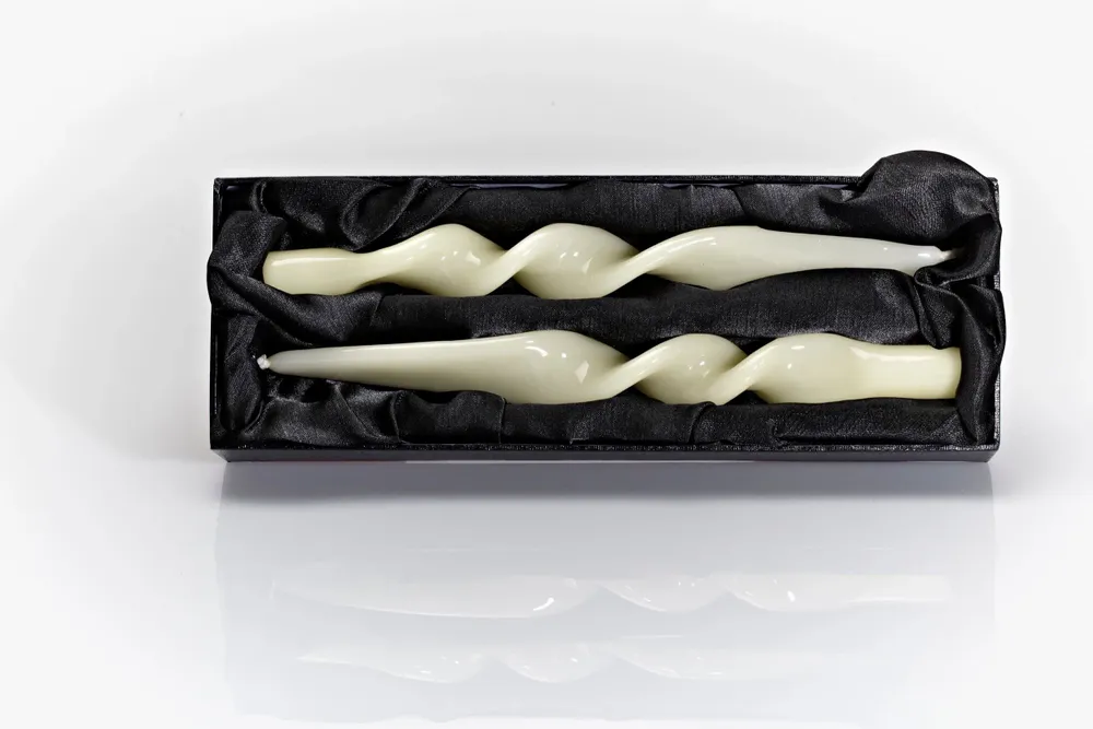 Candles - MELORIA DENISE CLASSIC - Box of 2 twisted candles - GRAZIANI