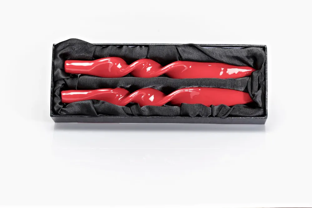 Candles - MELORIA DENISE CLASSIC - Box of 2 twisted candles - GRAZIANI