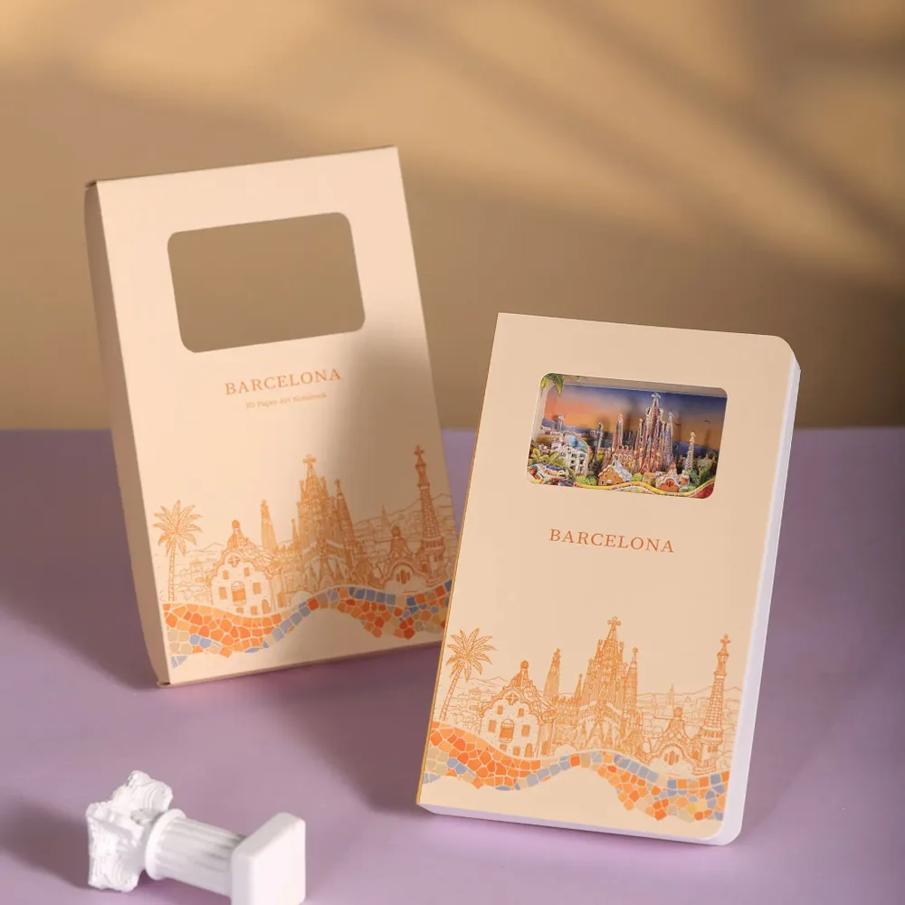 Stationery - 3D Paper Art Notebook — Barcelona - BUDDHIHERZ