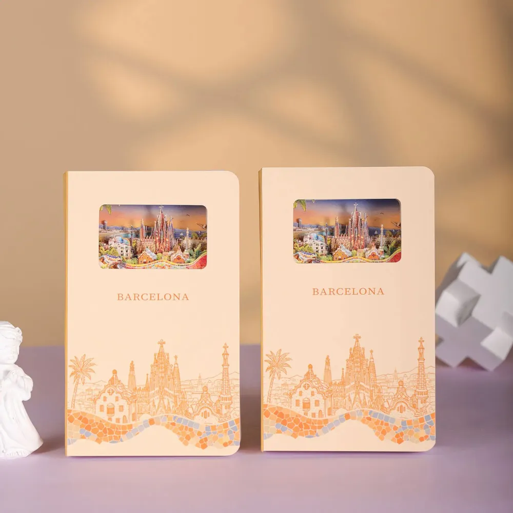 Stationery - 3D Paper Art Notebook — Barcelona - BUDDHIHERZ