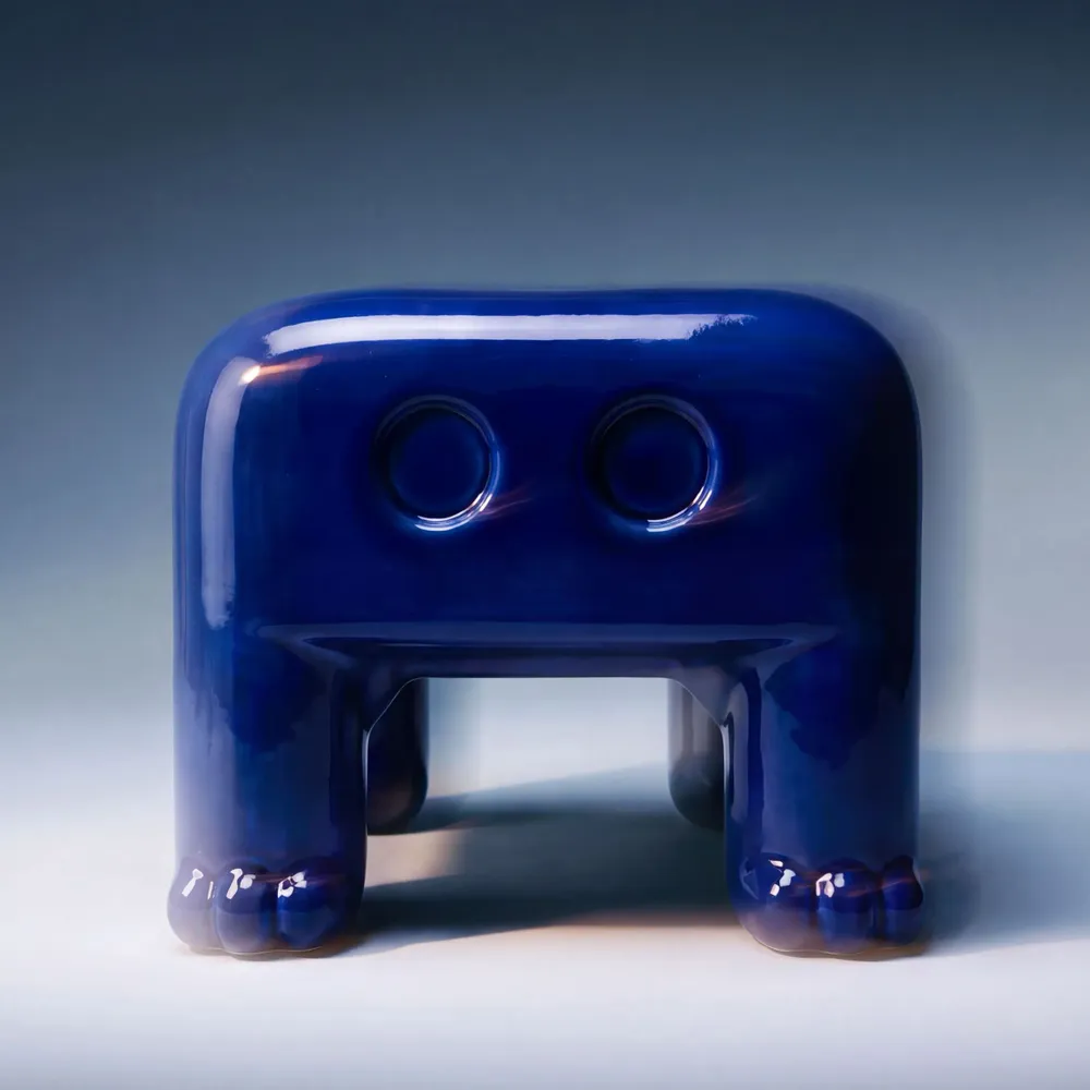 Coffee tables - ATLAS Side Table - Cobalt Blue - HOUBI