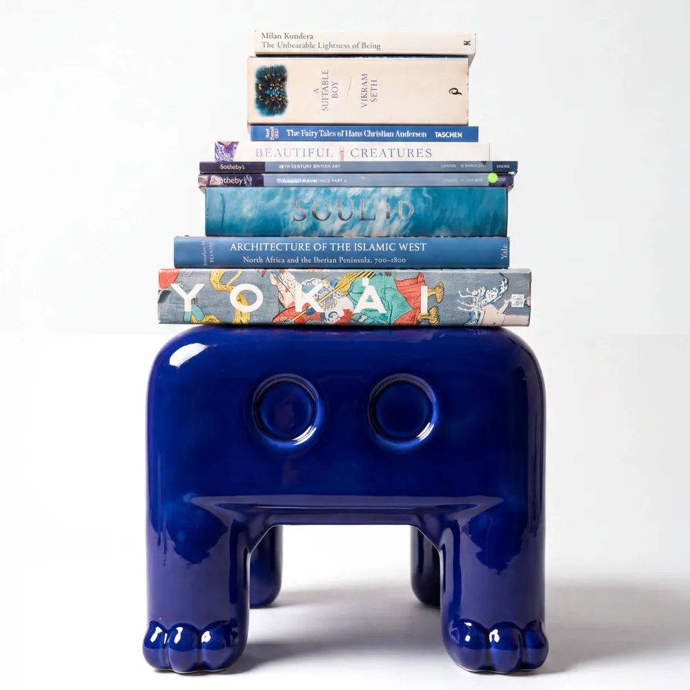 Coffee tables - ATLAS Side Table - Cobalt Blue - HOUBI