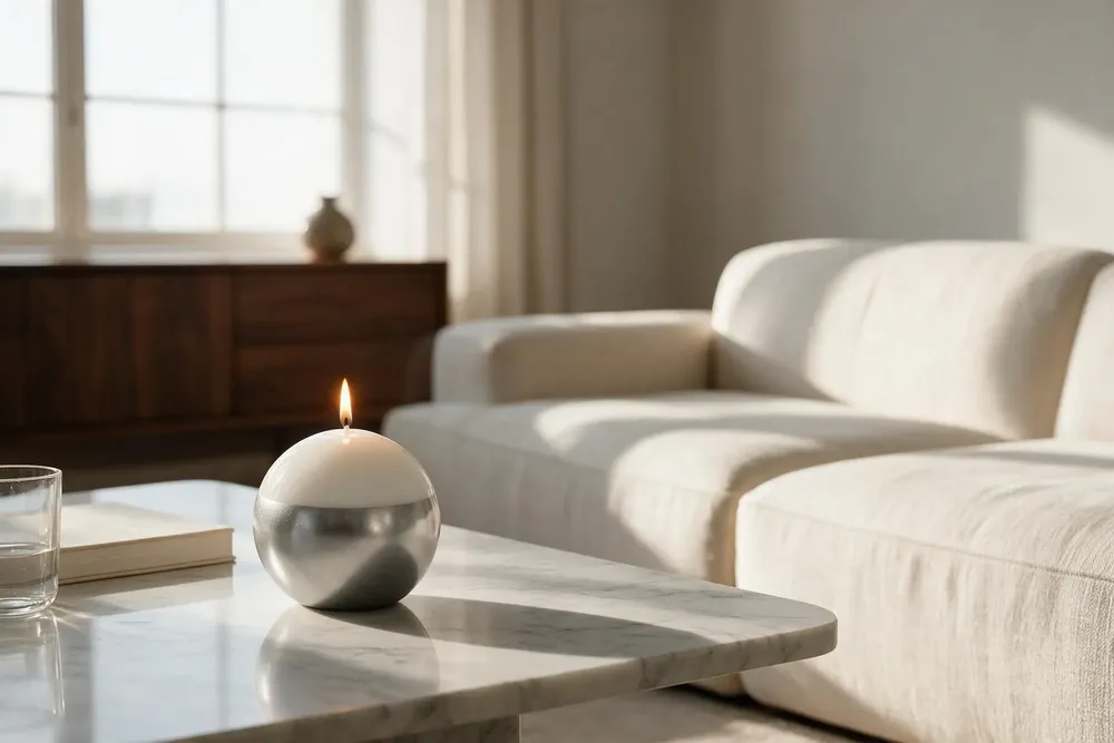 Candles - MELORIA BALL GLAMOUR - Bicolor sphere candles - GRAZIANI