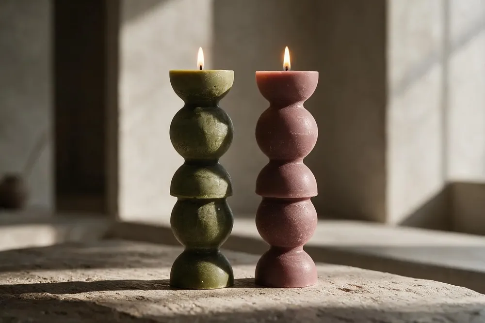 Candles - INCERA GEO COLLECTION - THETA geometric candle - GRAZIANI