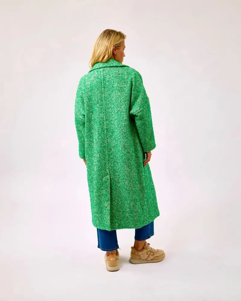 Prêt-à-porter - Oh My My Emerald Donegal Wool & Mohair Coat - AVOCA