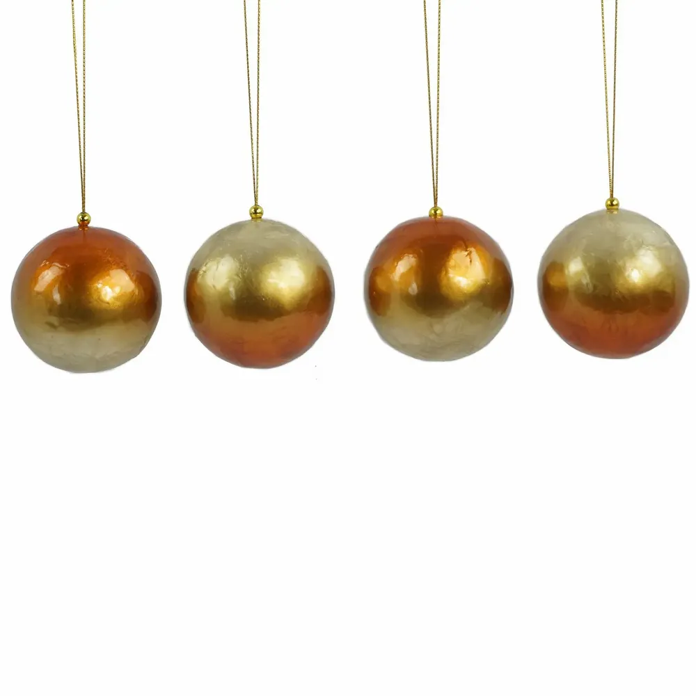Other Christmas decorations - X-mas balls with overlapping colours set of 4 - KINTA