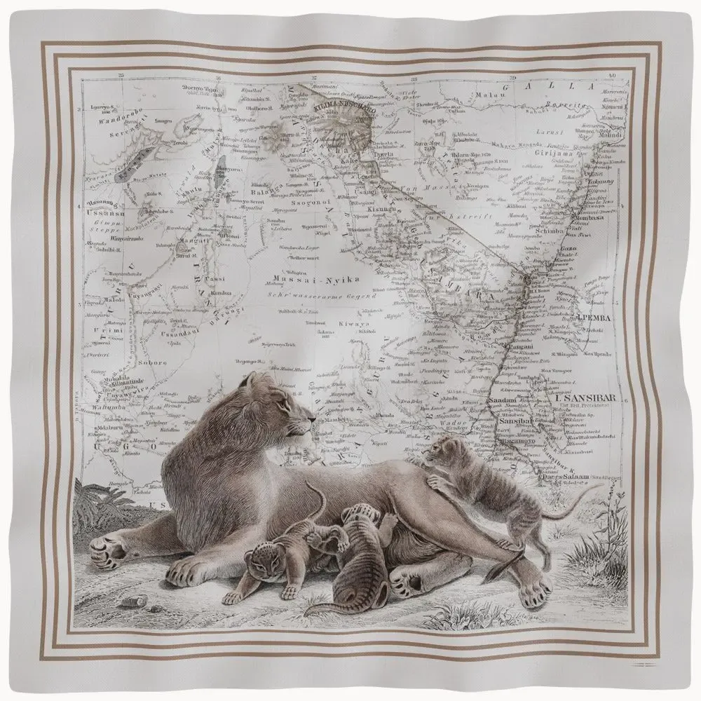 Foulards et écharpes - Foulard en twill - MAOULI