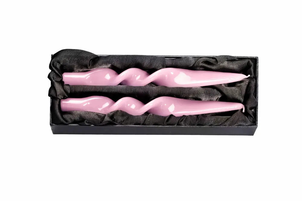 Candles - MELORIA DENISE CLASSIC - Box of 2 twisted candles - GRAZIANI