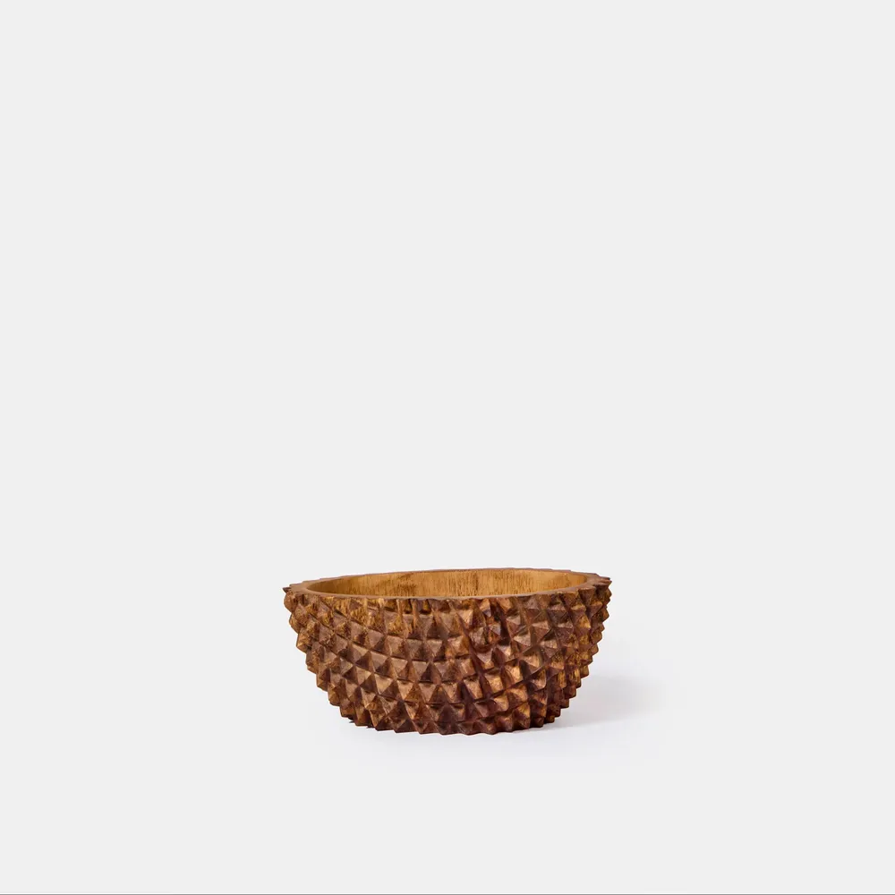 Bowls - Teak Pineapple Bowl - Large - DESIGN TRIP