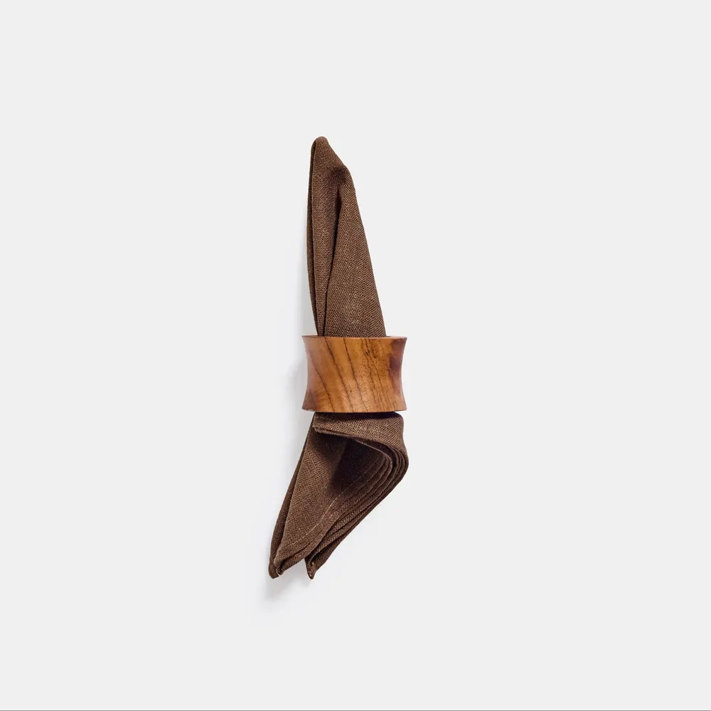 Decorative objects - Teak napkin ring - DESIGN TRIP