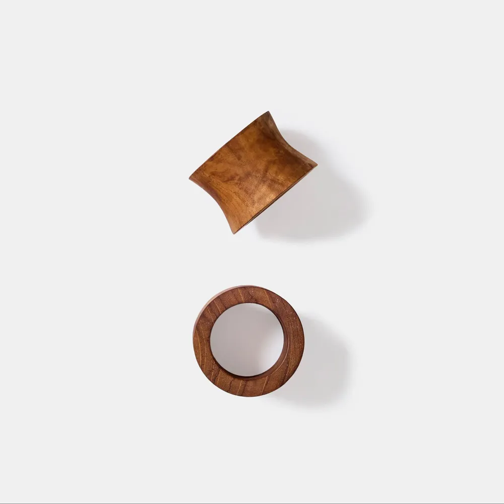 Decorative objects - Teak napkin ring - DESIGN TRIP