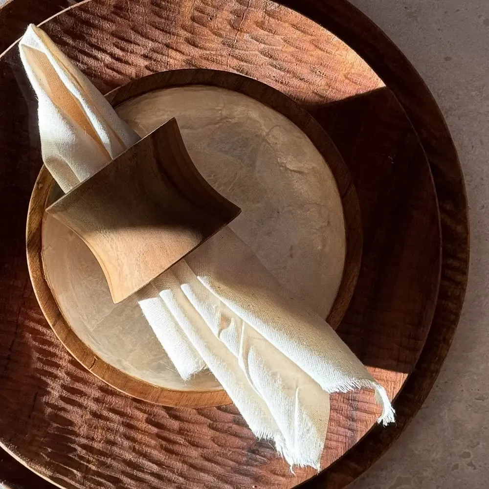 Decorative objects - Teak napkin ring - DESIGN TRIP