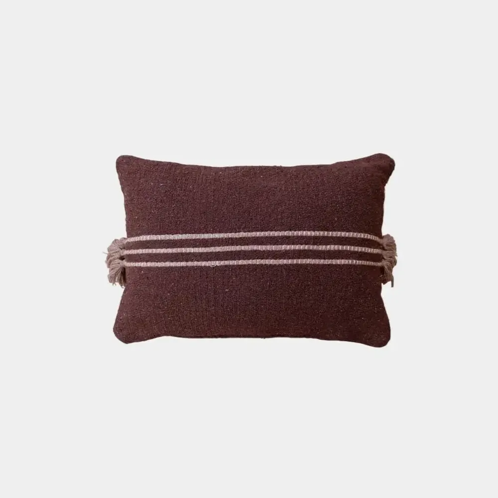 Fabric cushions - Chocolate cushion 100% natural cotton - DESIGN TRIP