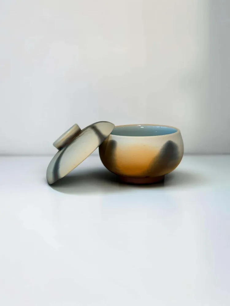 Bols - Porcelaine d'Arita – Bol à couvercle cuit au Saggar - JOHN MAC CERAMICS