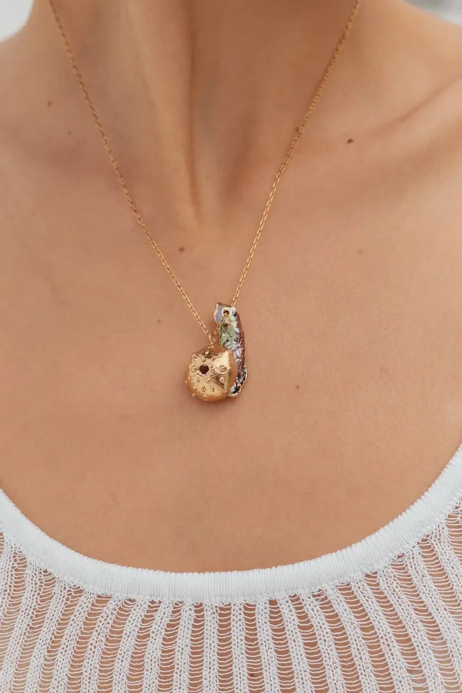 Bijoux - Collier Oursin Irisé - CÂPÂ JEWELRY