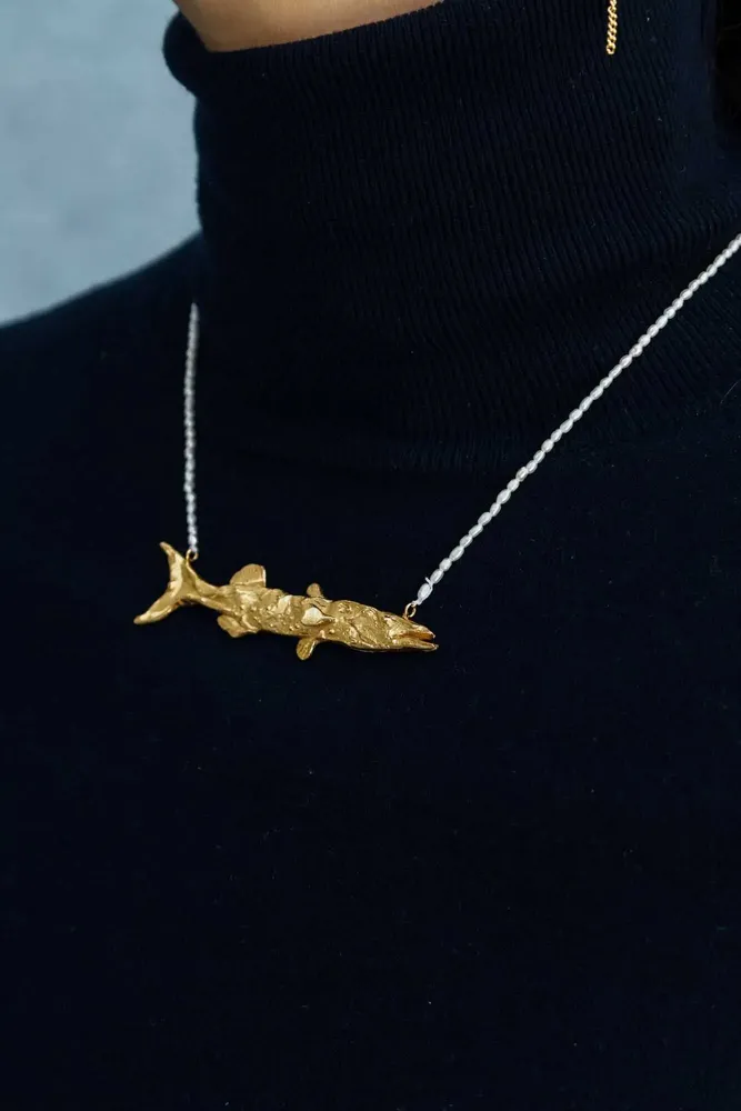 Jewelry - Barracuda fish Beaded Necklace - CÂPÂ JEWELRY